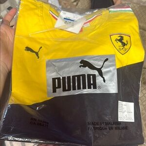 Ferrari x Puma Yellow and Black T-Shirt
